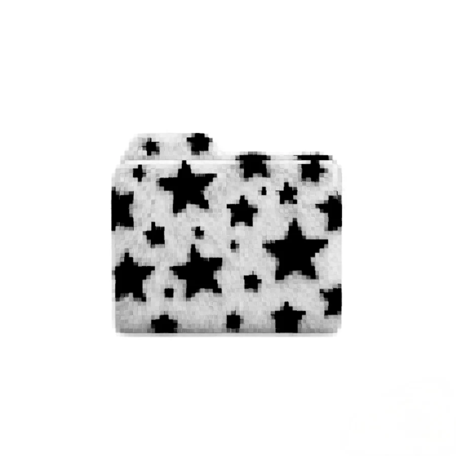 Bandit Sounds Free cover: black and white pixel star folder